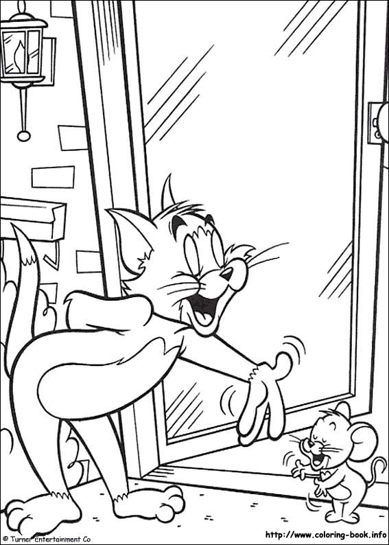 Tom and Jerry coloring picture